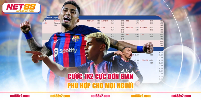 Cược 1X2 cực đơn giản, phù hợp cho mọi người