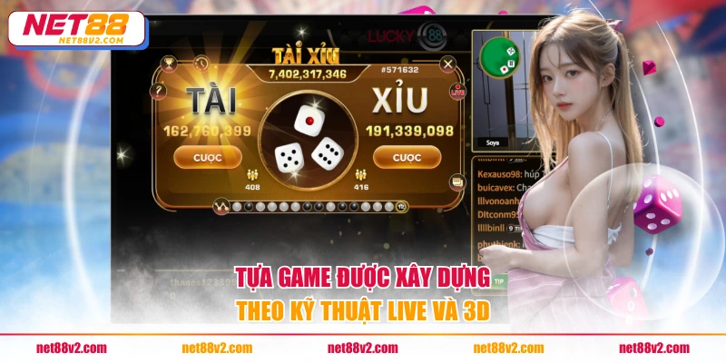 Tựa game được xây dựng theo kỹ thuật live và 3D